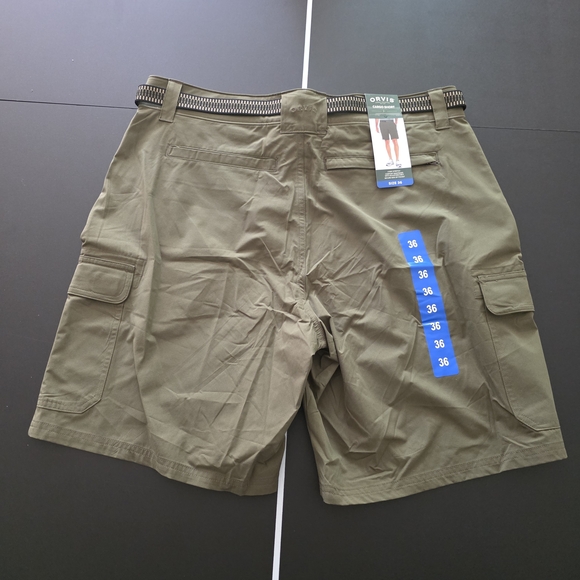 Orvis Men's Khaki Cargo Shorts - Picture 2 of 5
